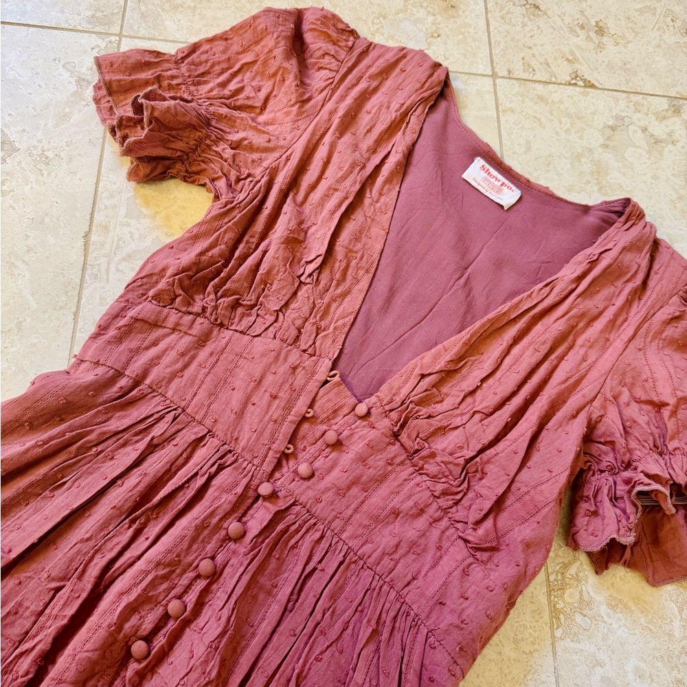Showpo Mauve Button-Down Dress